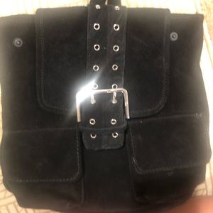 Suede backpack. Urban Outfitters